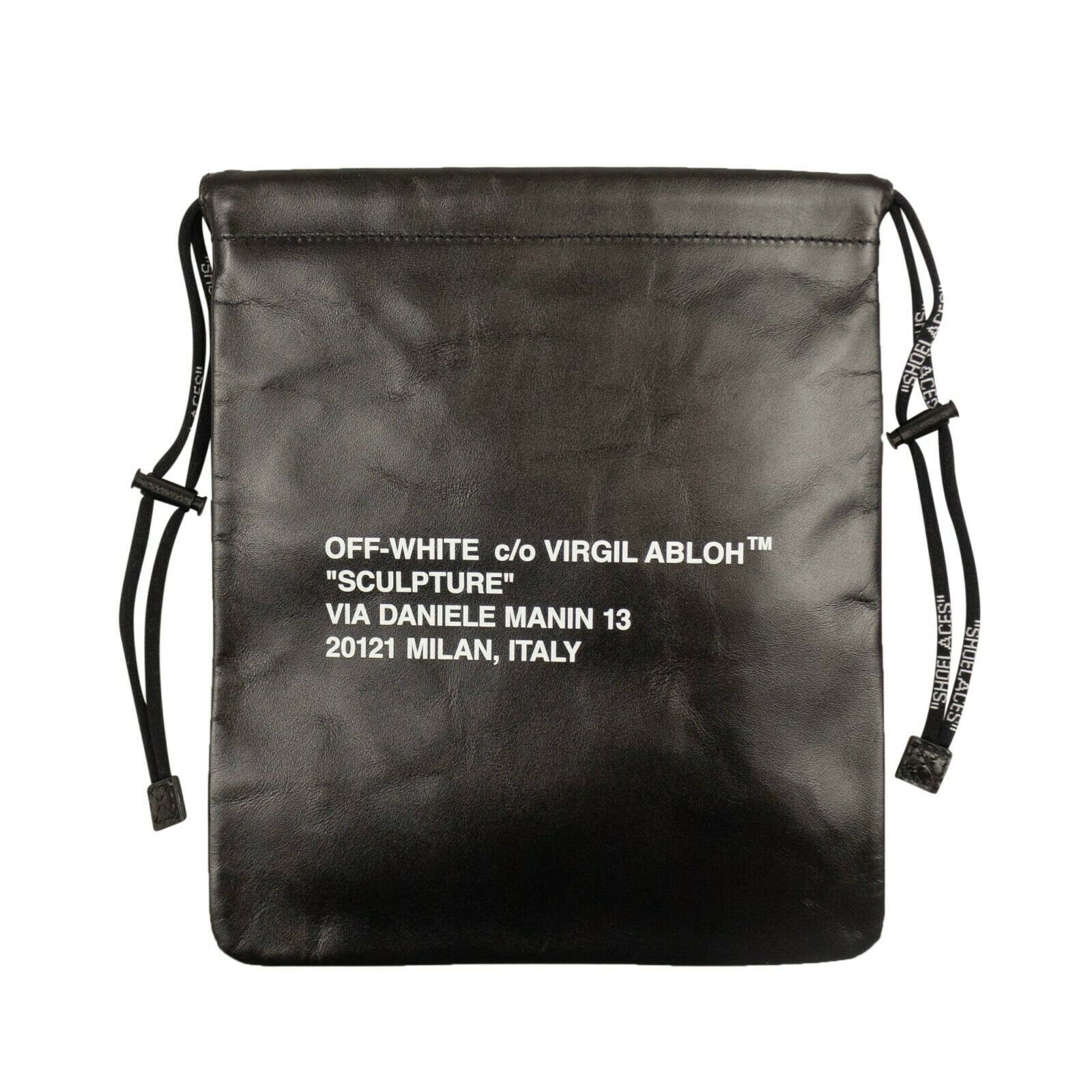 Off-White c/o Virgil Abloh Leather Drawstring Bag